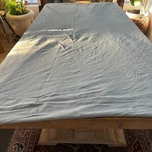 Casaluna Green Bed Duvet Cover Full Queen Size Rayon & Linen Blend